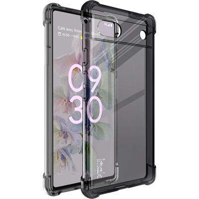 IMAK Ochranný silikónový kryt + fólia Google Pixel 6a čierny IMAK Ochranný silikónový kryt + fólia Google Pixel 6a čierny