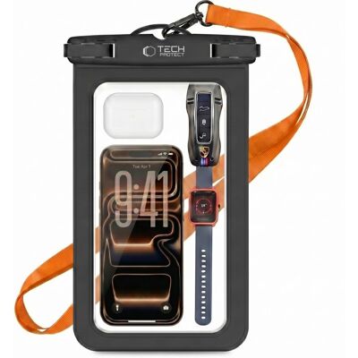 TECH-PROTECT TECH- PROTECT UWC9 Univerzálne vodotesné puzdro do 8.9" IPX8 čierno-oranžové TECH-PROTECT TECH- PROTECT UWC9 Univerzálne vodotesné puzdro do 8.9" IPX8 čierno-oranžové