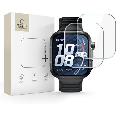 TECH-PROTECT HYDRO FLEX+ 2-PACK Ochranná fólia pre Huawei Watch Fit 5 Pro CLEAR TECH-PROTECT HYDRO FLEX+ 2-PACK Ochranná fólia pre Huawei Watch Fit 5 Pro CLEAR