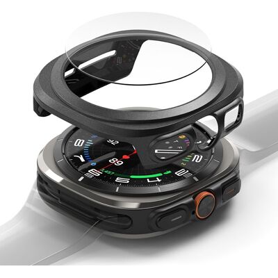 RINGKE SLIM Obal + ochranné sklo Samsung Galaxy Watch Ultra / Watch Ultra 2025 TITANIUM BLACK RINGKE SLIM Obal + ochranné sklo Samsung Galaxy Watch Ultra / Watch Ultra 2025 TITANIUM BLACK