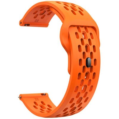 PROTEMIO AIRY Univerzálny silikónový remienok pre hodinky so šírkou 20mm oranžový PROTEMIO AIRY Univerzálny silikónový remienok pre hodinky so šírkou 20mm oranžový