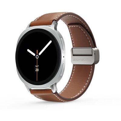 DUX YA Kožený remienok pre Samsung Galaxy Watch8 / Watch8 Classic / Watch9 hnedý DUX YA Kožený remienok pre Samsung Galaxy Watch8 / Watch8 Classic / Watch9 hnedý