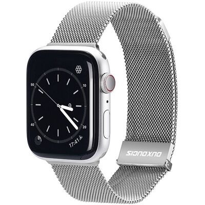 DUX MILANESE Kovový remienok pre Apple Watch SE / SE 2022 / SE 2023 / SE 2025 (40mm) strieborný DUX MILANESE Kovový remienok pre Apple Watch SE / SE 2022 / SE 2023 / SE 2025 (40mm) strieborný