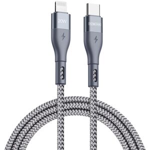 DUZZONA 20W Kábel USB Typ-C - Lightning 1m šedý DUZZONA 20W Kábel USB Typ-C - Lightning 1m šedý