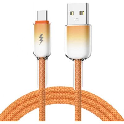 ENKAY GRADIENT 60W Kábel USB / USB Typ-C 1m oranžový ENKAY GRADIENT 60W Kábel USB / USB Typ-C 1m oranžový