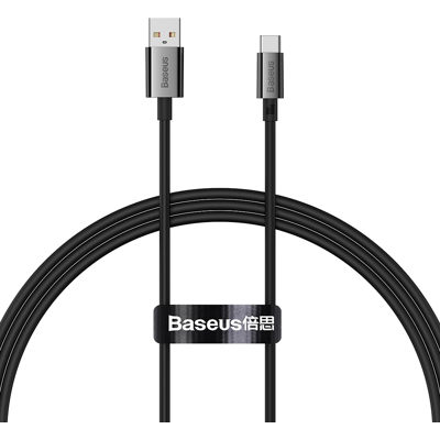 BASEUS SUPERIOR 100W Kábel USB / USB-C 1 meter čierny BASEUS SUPERIOR 100W Kábel USB / USB-C 1 meter čierny
