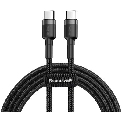 BASEUS CATKLF-HG1 60W Kábel USB Type-C - USB Type-C 2m čierny BASEUS CATKLF-HG1 60W Kábel USB Type-C - USB Type-C 2m čierny