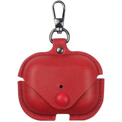PROTEMIO LEATHER POCKET Puzdro pre slúchadlá AirPods Pro 3 červené PROTEMIO LEATHER POCKET Puzdro pre slúchadlá AirPods Pro 3 červené