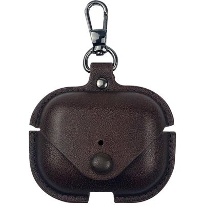 PROTEMIO LEATHER POCKET Puzdro pre slúchadlá AirPods Pro 3 tmavohnedé PROTEMIO LEATHER POCKET Puzdro pre slúchadlá AirPods Pro 3 tmavohnedé