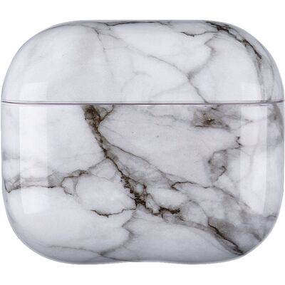 PROTEMIO MARBLE Puzdro pre slúchadlá Apple Airpods 4 WHITE PROTEMIO MARBLE Puzdro pre slúchadlá Apple Airpods 4 WHITE