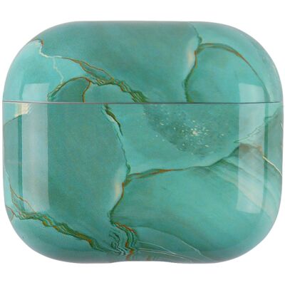 PROTEMIO MARBLE Puzdro pre slúchadlá Apple Airpods 4 GREEN PROTEMIO MARBLE Puzdro pre slúchadlá Apple Airpods 4 GREEN