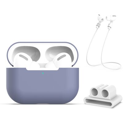 PROTEMIO 3in1 Sada pre ochranu slúchadiel Apple AirPods Pro modro-šedá PROTEMIO 3in1 Sada pre ochranu slúchadiel Apple AirPods Pro modro-šedá