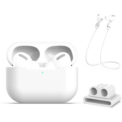 PROTEMIO 3in1 Sada pre ochranu slúchadiel Apple AirPods Pro biela PROTEMIO 3in1 Sada pre ochranu slúchadiel Apple AirPods Pro biela