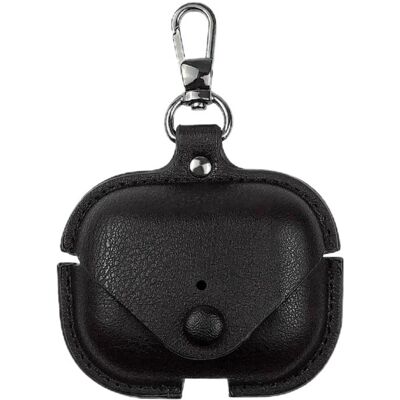 PROTEMIO LEATHER POCKET Puzdro pre slúchadlá AirPods Pro 3 čierne PROTEMIO LEATHER POCKET Puzdro pre slúchadlá AirPods Pro 3 čierne