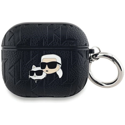 KARL LAGERFELD MONOGRAM Obal na slúchadlá Apple AirPods 3 čierny KARL LAGERFELD MONOGRAM Obal na slúchadlá Apple AirPods 3 čierny