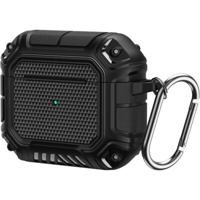 PROTEMIO RUGGED Odolné puzdro pre Apple AirPods 3 čierne PROTEMIO RUGGED Odolné puzdro pre Apple AirPods 3 čierne
