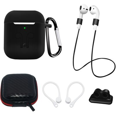 PROTEMIO Sada pre Apple AirPods 2 / Airpods 1 čierna PROTEMIO Sada pre Apple AirPods 2 / Airpods 1 čierna