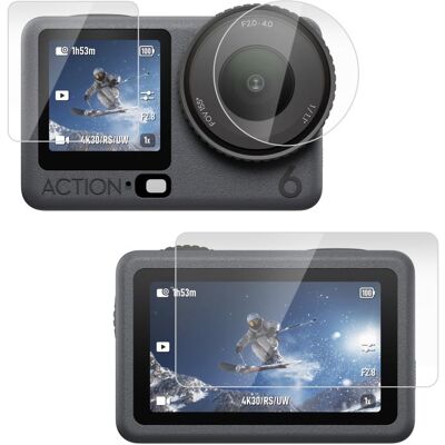 PULUZ 3in1 Set ochranných skiel pre DJI Osmo Action 6 PULUZ 3in1 Set ochranných skiel pre DJI Osmo Action 6