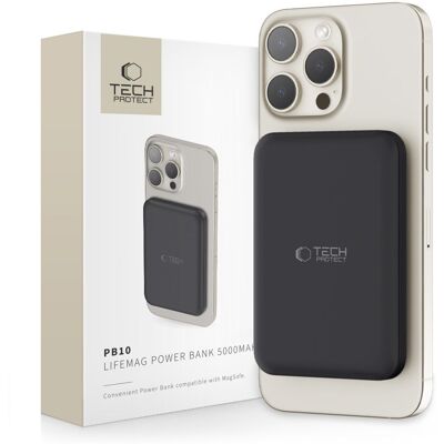 TECH-PROTECT PB10 15W Externá + bezdrôtová nabíjačka 5000 mAh čierna TECH-PROTECT PB10 15W Externá + bezdrôtová nabíjačka 5000 mAh čierna