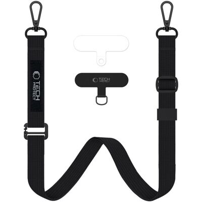 TECH-PROTECT C6S 2x Remienok na mobil BLACK TECH-PROTECT C6S 2x Remienok na mobil BLACK