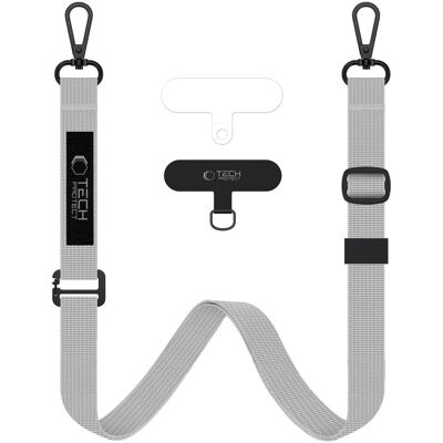 TECH-PROTECT C6S 2x Remienok na mobil CRAYON GREY TECH-PROTECT C6S 2x Remienok na mobil CRAYON GREY