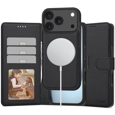 TECH-PROTECT WALLET MAGSAFE Puzdro 2v1 pre Apple iPhone 17 Pro čierne TECH-PROTECT WALLET MAGSAFE Puzdro 2v1 pre Apple iPhone 17 Pro čierne