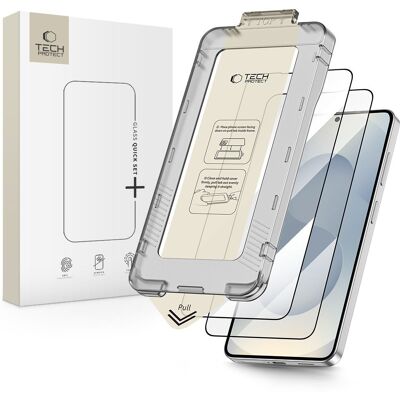 TECH-PROTECT QUICK SET+ 2-PACK 3D Ochranné sklo Samsung Galaxy S26+ 5G BLACK TECH-PROTECT QUICK SET+ 2-PACK 3D Ochranné sklo Samsung Galaxy S26+ 5G BLACK