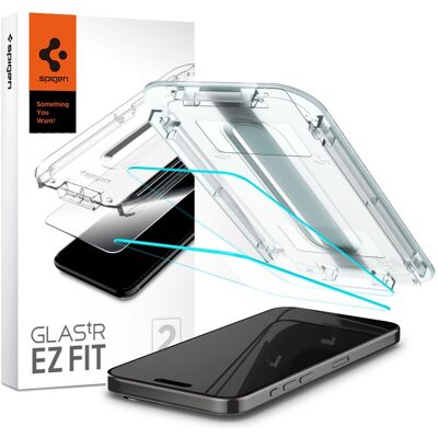 SPIGEN GLAS.tR EZ FIT 2x Ochranné sklo Apple iPhone 15 Pro Max SPIGEN GLAS.tR EZ FIT 2x Ochranné sklo Apple iPhone 15 Pro Max