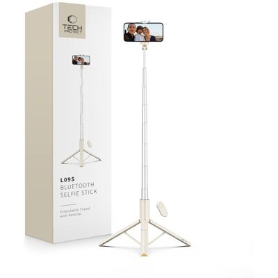 TECH-PROTECT L09S Selfie tyč so statívom BEIGE TECH-PROTECT L09S Selfie tyč so statívom BEIGE
