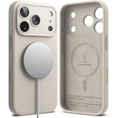 RINGKE SILICONE MAGSAFE Ochranný kryt Apple iPhone 17 Pro STONE RINGKE SILICONE MAGSAFE Ochranný kryt Apple iPhone 17 Pro STONE