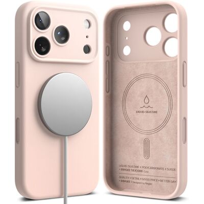 RINGKE SILICONE MAGSAFE Ochranný kryt Apple iPhone 17 Pro Max PINK SAND RINGKE SILICONE MAGSAFE Ochranný kryt Apple iPhone 17 Pro Max PINK SAND