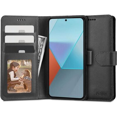 TECH-PROTECT WALLET Puzdro pre Xiaomi Redmi Note 13 čierny TECH-PROTECT WALLET Puzdro pre Xiaomi Redmi Note 13 čierny