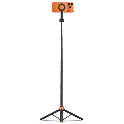 TECH-PROTECT L10S Bluetooth selfie tyč / tripod s MagSafe BLACK / ORANGE TECH-PROTECT L10S Bluetooth selfie tyč / tripod s MagSafe BLACK / ORANGE