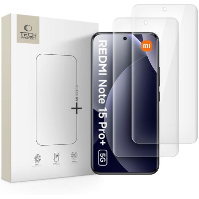 TECH-PROTECT GLASS UV 2-PACK Ochranné sklo pre Xiaomi Redmi Note 15 Pro+ 5G / POCO M8 Pro 5G TECH-PROTECT GLASS UV 2-PACK Ochranné sklo pre Xiaomi Redmi Note 15 Pro+ 5G / POCO M8 Pro 5G