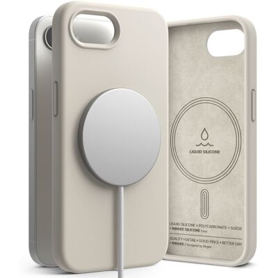RINGKE SILICONE MAGSAFE Ochranný kryt Apple iPhone 16e / iPhone 17e STONE RINGKE SILICONE MAGSAFE Ochranný kryt Apple iPhone 16e / iPhone 17e STONE