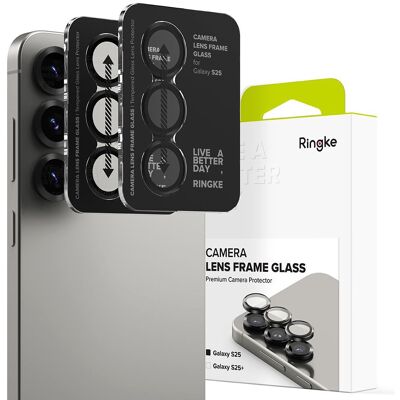RINGKE CAMERA FRAME PROTECTOR 2X Sklo pre fotoaparát Samsung Galaxy S25 5G BLACK RINGKE CAMERA FRAME PROTECTOR 2X Sklo pre fotoaparát Samsung Galaxy S25 5G BLACK