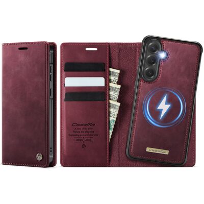 CASEME C49 Peňaženkové puzdro a zadný kryt 2v1 Samsung Galaxy S25 FE červený CASEME C49 Peňaženkové puzdro a zadný kryt 2v1 Samsung Galaxy S25 FE červený