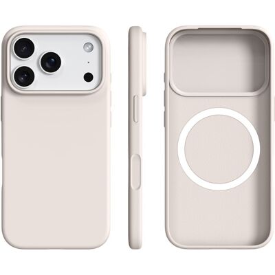 PROTEMIO RUBBER MAGSAFE Silikónový kryt pre Apple iPhone 17 Pro béžový PROTEMIO RUBBER MAGSAFE Silikónový kryt pre Apple iPhone 17 Pro béžový