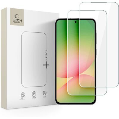 TECH-PROTECT GLASS FIT+ 2-PACK Ochranné sklo Samsung Galaxy A37 5G / Galaxy A57 5G CLEAR TECH-PROTECT GLASS FIT+ 2-PACK Ochranné sklo Samsung Galaxy A37 5G / Galaxy A57 5G CLEAR
