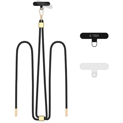 TECH-PROTECT C2S CrossBody univerzálny remienok na telefón BLACK / GOLD TECH-PROTECT C2S CrossBody univerzálny remienok na telefón BLACK / GOLD
