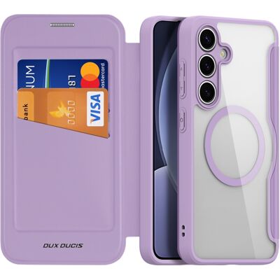 DUX X PRO Zaklápacie puzdro s MagSafe pre Samsung Galaxy S25 5G fialový DUX X PRO Zaklápacie puzdro s MagSafe pre Samsung Galaxy S25 5G fialový
