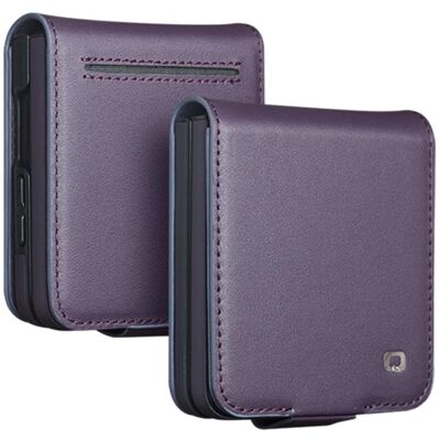 QIALINO CLASSIC Kožené puzdro pre Samsung Galaxy Z Flip8 fialové QIALINO CLASSIC Kožené puzdro pre Samsung Galaxy Z Flip8 fialové