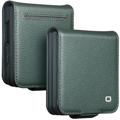 QIALINO CLASSIC Kožené puzdro pre Samsung Galaxy Z Flip8 zelené QIALINO CLASSIC Kožené puzdro pre Samsung Galaxy Z Flip8 zelené