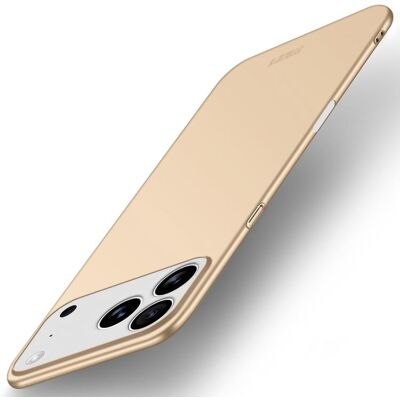 MOFI Plastový kryt pre Apple iPhone 17 Pro Max zlatý MOFI Plastový kryt pre Apple iPhone 17 Pro Max zlatý