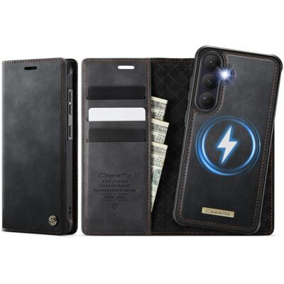 CASEME C49 Peňaženkové puzdro a zadný kryt 2v1 Samsung Galaxy S26+ 5G čierny CASEME C49 Peňaženkové puzdro a zadný kryt 2v1 Samsung Galaxy S26+ 5G čierny