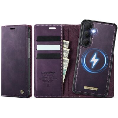 CASEME C49 Peňaženkové puzdro a zadný kryt 2v1 Samsung Galaxy S26+ 5G fialový CASEME C49 Peňaženkové puzdro a zadný kryt 2v1 Samsung Galaxy S26+ 5G fialový