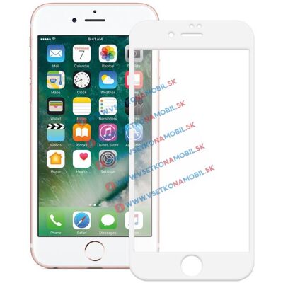 PROTEMIO 3D Tvrdené sklo Apple iPhone 7 Plus / 8 Plus biele PROTEMIO 3D Tvrdené sklo Apple iPhone 7 Plus / 8 Plus biele