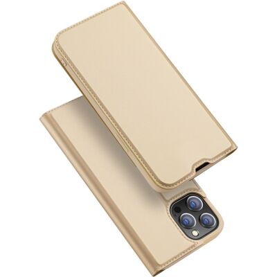 DUX Peňaženkový kryt Apple iPhone 13 Pro Max zlatý DUX Peňaženkový kryt Apple iPhone 13 Pro Max zlatý