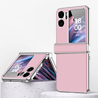 PROTEMIO LEATHER Ochranné puzdro pre OPPO Find N2 Flip ružové PROTEMIO LEATHER Ochranné puzdro pre OPPO Find N2 Flip ružové
