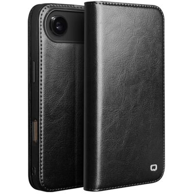 QIALINO Kožený obal pre Apple iPhone Air čierny QIALINO Kožený obal pre Apple iPhone Air čierny